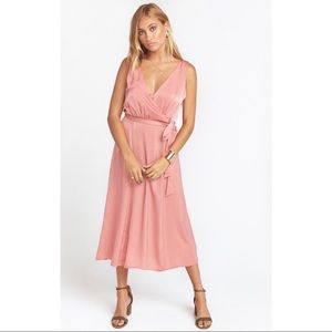 Silk Rose Midi Dress